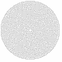 Image shows a maze task.